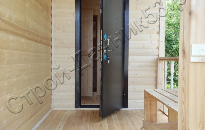 4 Каркасно-щитовой дом  Д-2, 6х8м, 75  М², Московская область, Шаховской район, село Середа. (6)